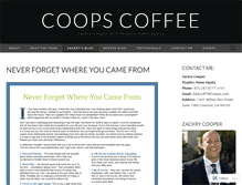 Tablet Screenshot of coopscoffee.com